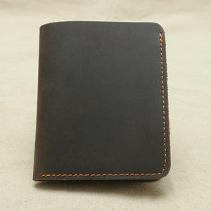 Portefeuille en cuir de vache véritable fait main Andong pour homme, style rétro simple, portefeuilles en cuir Crazy Horse, porte-cartes pour homme - Product Image 6