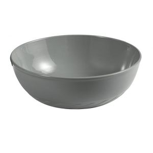 Lavabo Moderno in Cemento Grigio 330x140mm Sottile da Appoggio per Bagni di Hotel o Lavamani in Materiale Simil-Pietra - Product Image 1