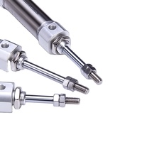 Cylindre AIRTAC PB6/10*5X10X15X20X25X30X35/40X45X50SUR cylindre pneumatique d'origine en acier inoxydable