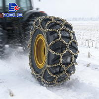 Cadenas para Nieve de Tractor Tipo Escalera de Alta Resistencia, Cadenas para Neumáticos Agrícolas de Acero Endurecido para Tractor Agrícola