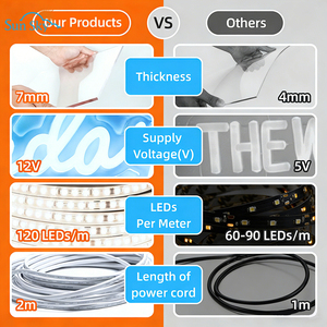 免费设计紫外印刷定制公司标志水烟霓虹灯发光二极管霓虹灯水烟酒吧窗户装饰烟雾店墙壁装饰 - Product Image 4