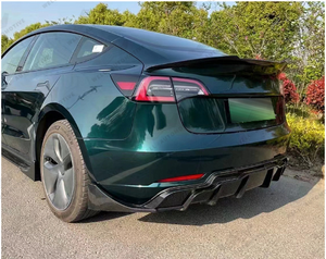 Kits de carrocería para automóviles, faldones laterales negros de labio delantero y trasero para el modelo 3 2019 +, kit modificado Fast <span class=keywords><strong>Air</strong></span> <span class=keywords><strong>Force</strong></span> - Product Image 2