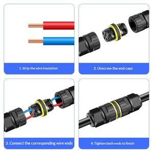 Borne de câblage extérieure étanche IP68 16A 450V, bornier de câble souterrain étanche à la pluie M16, connecteur de fil à connexion rapide M20 - Product Image 3