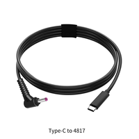 Câble pour ordinateur portable 65W USB Type C mâle vers DC mâle Jack Pin Pd Câble de charge 15V 20V 3A 1,5M
