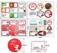 Étiquettes de Noël, étiquettes nominatives de Noël, autocollants décoratifs pour cadeaux, étiquettes pour boîtes cadeaux