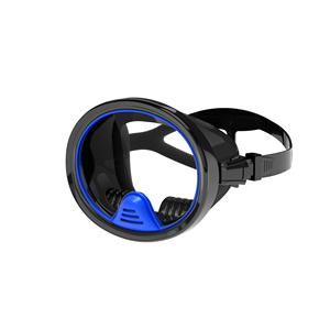 Masque de plongée intégral en silicone imperméable de forme ovale Aquadive M610 avec lentille en verre trempé de 3,2 mm pour la pêche sous-marine, la plongée en apnée et la plongée légère - Product Image 2