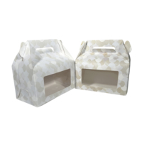 Boîtes à gâteaux et cupcakes en carton recyclable Junjia Y52 personnalisables, qualité alimentaire, portables, avec revêtement UV et gaufrage