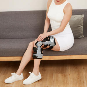 Penjepit lutut Osteoarthritis dapat disesuaikan medis penopang lutut OA Un Loader - Product Image 4