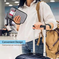Portefeuille de voyage personnalisé OEM, fabriqué en usine, élégant, avec blocage RFID, de qualité supérieure, porte-passeport