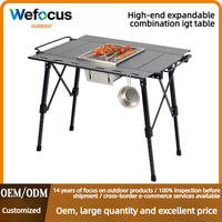Les chaises de table de pique-nique IGT sont extensibles et multifonctionnelles, idéales pour le camping en plein air comme cuisine mobile, bureau réglable en hauteur.