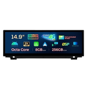 XTRONS 14.9 Inch Android Car Stereo Multimedia TV for BMW 5 Series F10/F11 CIC Fully-Laminated 2K IPS 2.5D Global 4G 360° Camera - Product Image 1