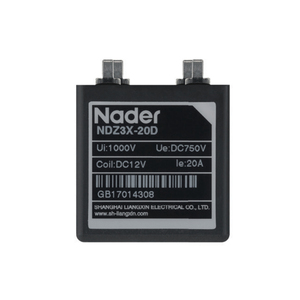 คอนแทคเตอร์แม่เหล็กไฟฟ้า LAZZEN NDZ3X-20 DC 750V 20 แอมป์ แรงดันคอยล์ DC12V/24V รีเลย์ไฟฟ้า 2 เฟส ได้รับการรับรองมาตรฐาน CE TUV - Product Image 2