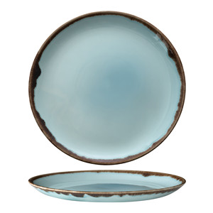 Plato de Cena Dudden Harvest Turquoise, Cerámica Hecha a Mano, 28.8 cm, para Restaurantes, Servicios de Catering y Suministros para Hoteles, Venta al por Mayor - Product Image 1
