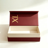 Boîte cadeau de luxe personnalisée pour vin, boîte d'emballage en papier pliable magnétique pour bouteille de vin rouge ou de champagne, cadeau d'entreprise pour fête ou mariage