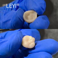 Résine céramique avancée LEYI HC-Crown, pureté 100%, pour des couronnes imprimées en 3D durables, durabilité supérieure, facile à finir