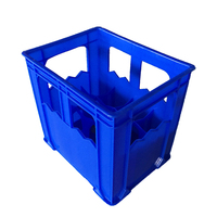 Matériel vierge 550 ml 24 bouteilles Caisse en plastique pour bière Caisse pour soda Caisse pour vin