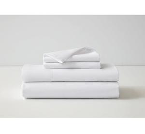 Sábanas Blancas de Algodón 100% Transpirables de Grado Mayorista Duradero 400TC, Fundas de Almohada para Todas las Temporadas, Resistentes a la Decoloración/Arrugas para Hoteles - Product Image 6