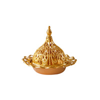 Haute Mini brûleur d'encens en métal à la main conception pyramidale pour bureau salon décor à la maison nouveau Style musulman arabe du Moyen-Orient