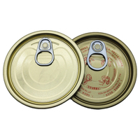 Tôle d'acier Hongbo # 305 80.3mm Couvercle métallique à ouverture facile, à sertir, anti-déversement, à ouverture complète pour boîtes de conserve alimentaires