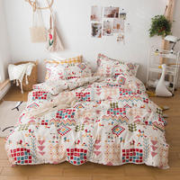 Prix d'usine pour des draps sur mesure, ensemble de couette d'hôtel, drap de lit double