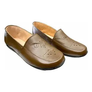 Mocassini da Donna Angelina in Vera Pelle, Punta Tonda, Slip-On, Scarpe Basse Formali, Autunno, Taglie Grandi - Product Image 4