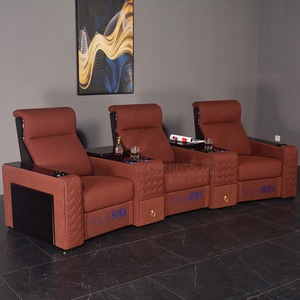 <strong>High</strong> <strong>End</strong> Nubuck Leather 3seater VIP Seating Electric <strong>Recliner</strong> Home Cinema Power Sofa Theater Furniture Luxury Wooden <strong>Recliners</strong> - Product Image 2