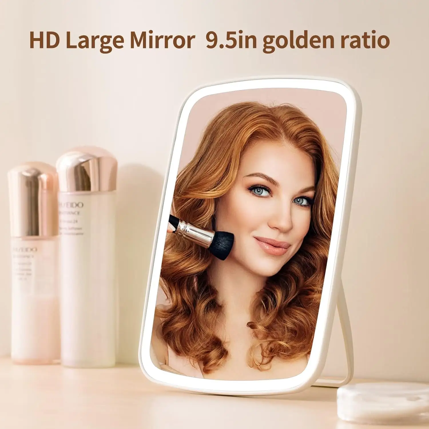 재고 가능 아마존 핫 셀러 충전식 3 색 뷰티 드레싱 거울을위한 가벼운 선호 선물
