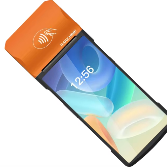 Android POS Terminal with WIFI Bluetooth NFC 4G USB Connectivity Handheld Mobile Payment Machine Scanner PDA Includes Printer