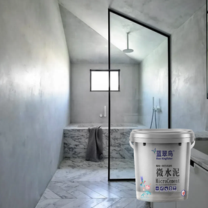 Kit de revêtement microciment imperméable sans joint pour sols de salle de bain, murs de douche, zones humides et encadrements de baignoire - Product Image 1