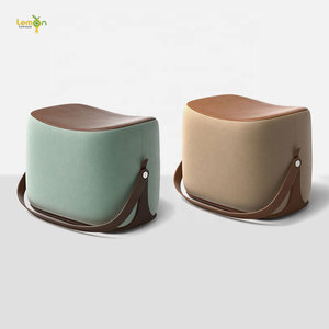 New Arrival Creative Design Modern Fabric <strong>Cushion</strong> Portable <strong>Stool</strong> for Hallway - Product Image 4