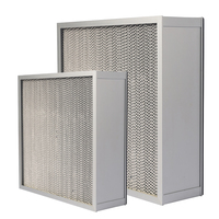 Filter Udara HEPA H13/H14 Efisiensi Tinggi dengan Pemisah Aluminium untuk Ruang Bersih & Sistem HVAC Kapasitas Penahan Debu Tinggi