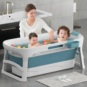 Bañera plegable rectangular de plástico para adultos, portátil, para uso doméstico BC-133 - Product Image 5