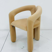 Tabouret de coiffeuse rétro de haute qualité, chaise de maquillage de luxe léger, tabouret de réception minimaliste haut de gamme pour chambre à coucher
