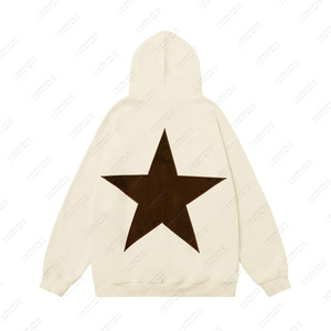 Sudadera Unisex para Hombre, de Invierno, Forro Polar, Holgada, con Capucha, Estampada, con Parche Bordado Personalizado con Logotipo de Estrella, Resistente al Viento e Impermeable - Product Image 3