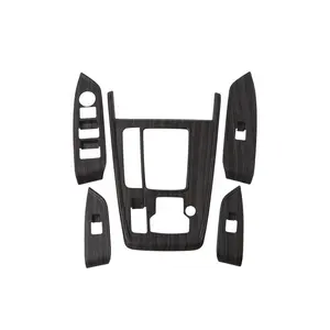 WZXD Car Accessories Peach Wood Grain Car Gear Shift Box Panel Cover Trim For CX-8 2019 2020