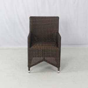 Chaise de <span class=keywords><strong>terrasse</strong></span> extérieure de haute qualité pour restaurant, en rotin synthétique brun, <span class=keywords><strong>fauteuil</strong></span> de salle à manger - Product Image 3