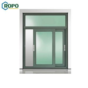 Ventana Corredera Horizontal de Aluminio con Perfil de Vidrio CE y Mosquitera - Product Image 3