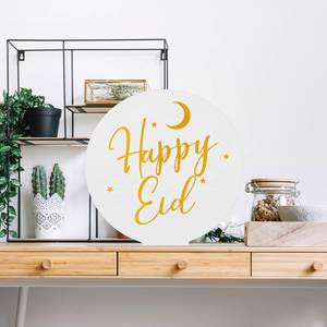 Islamic <b>Gift</b> Ramadan Party Decoration <b>Umrah</b> Table Stand Hijj Mubarak Acrylic White Happy Eid Decor Sign - Product Image 1