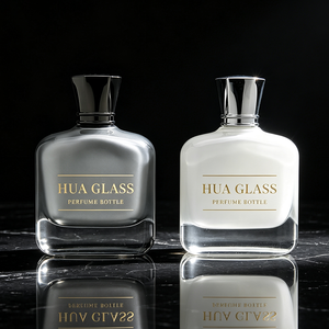 Flacon <span class=keywords><strong>de</strong></span> <span class=keywords><strong>parfum</strong></span> pour homme en verre <span class=keywords><strong>de</strong></span> luxe carré <span class=keywords><strong>de</strong></span> 100 ml avec peinture argentée à l'intérieur, bouchon en alliage <span class=keywords><strong>de</strong></span> zinc, flacon <span class=keywords><strong>de</strong></span> <span class=keywords><strong>parfum</strong></span> vide, vaporisateur, OEM personnalisé - Product Image 5