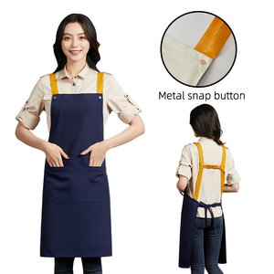 Produttore personalizzato grembiule Hotpot ristorante lavoro cucina bavaglino Logo stampato grembiule Catering - Product Image 3