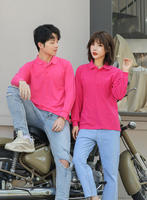 Hoogwaardig langmouwlig katoenen poloshirt golf shirt kantoor geborduurd print logo heren poloshirt op maat gemaakte poloshirts