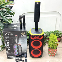 Altavoz Profesional Bluetooth D26(2.1) para Fiestas con Micrófono Inalámbrico, Altavoz de Karaoke Portátil con Luz LED, Sistema de Audio para Exteriores y Hogar