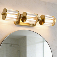 Nouvelle conception, design américain postmoderne, éclairage en cristal pour la maison, applique murale LED moderne pour chambre à coucher, salon, salle de bain