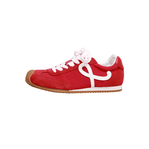 Retro ballet training shoes for women 2026 new style genuine <b>leather</b> casual <b>sneakers</b> height-increasing for exercise A-gram - Product Image 2