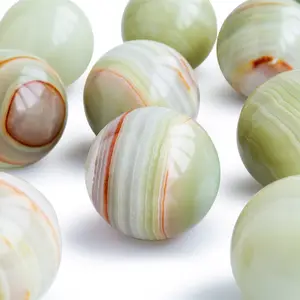 Grosir Barang Promosi Pistachio Calcite Kristal Penyembuhan Batu Bola Bola