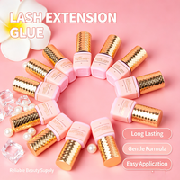 Lem Perekat Bulu Mata Profesional Tahan Air Cepat Kering dengan Formula Bebas Lateks untuk Sensitif, Label Pribadi OEM untuk Salon Rumahan