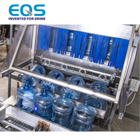 Línea de Producción Automática para Llenado de Botellas de Agua de 5 Galones, Máquina Completa para Lavado, Llenado y Tapado de Botellas de Agua Mineral de 3 Galones y 19 Litros