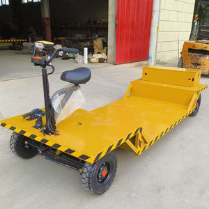 फ्लैट ट्रक उपकरण लॉजिस्टिक्स इलेक्ट्रिक गोदाम चार पहिया पैलेट कार्गो गोदाम मंच ट्रॉली - Product Image 1