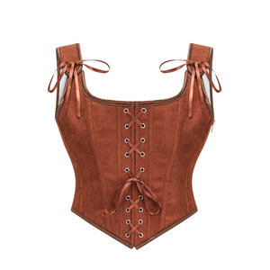 Gilet attillato con cerniera da donna con colletto senza maniche corsetto aderente mutaforma da donna - Product Image 4