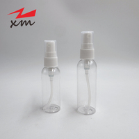 Flacon pulvérisateur PET 50ml 60ml avec pompe, flacon pulvérisateur d'huile en plastique à brume fine, flacon cosmétique pour soins corporels, nettoyant en vrac, flacon désinfectant pour les mains 100ml